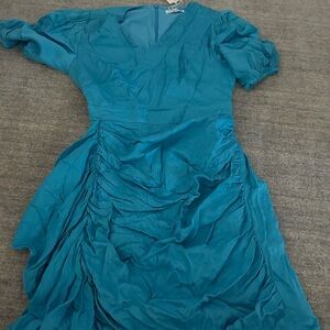 Chic Teal Mini Dress